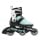 Rollerblade Inline Skates Microblade 3WD (Rollen: 80mm/82A, Kugellager: SG3) aquablau/weiss Kinder